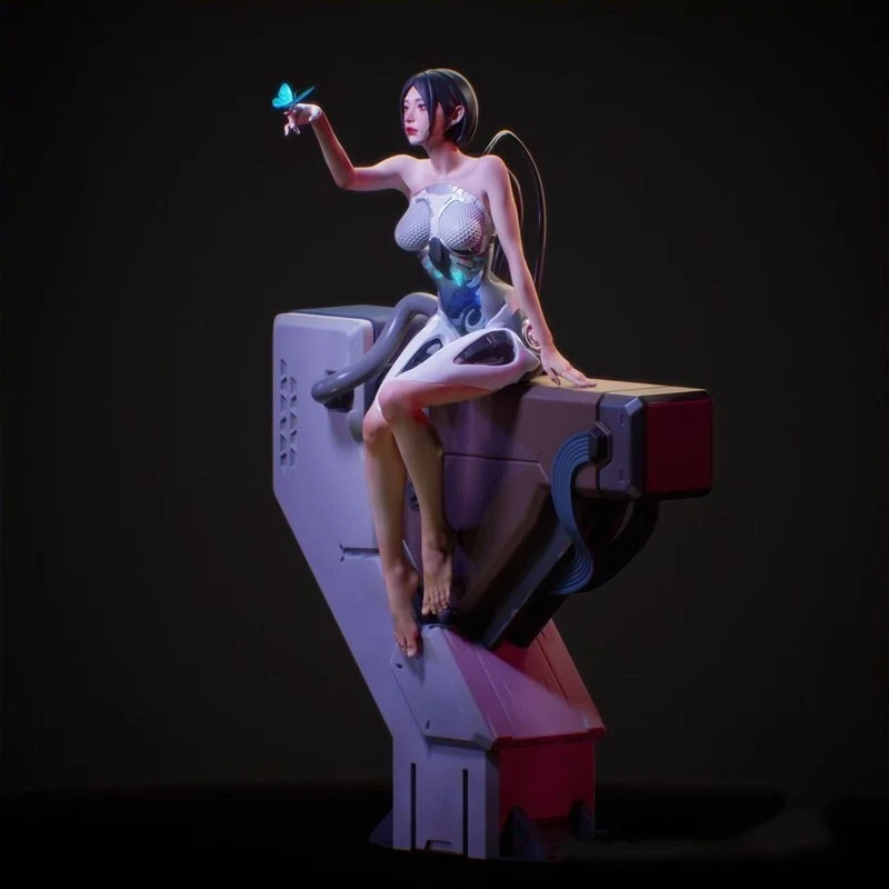 Resin Figure Kit Mechanic Girl Garage Resin Figure Kit