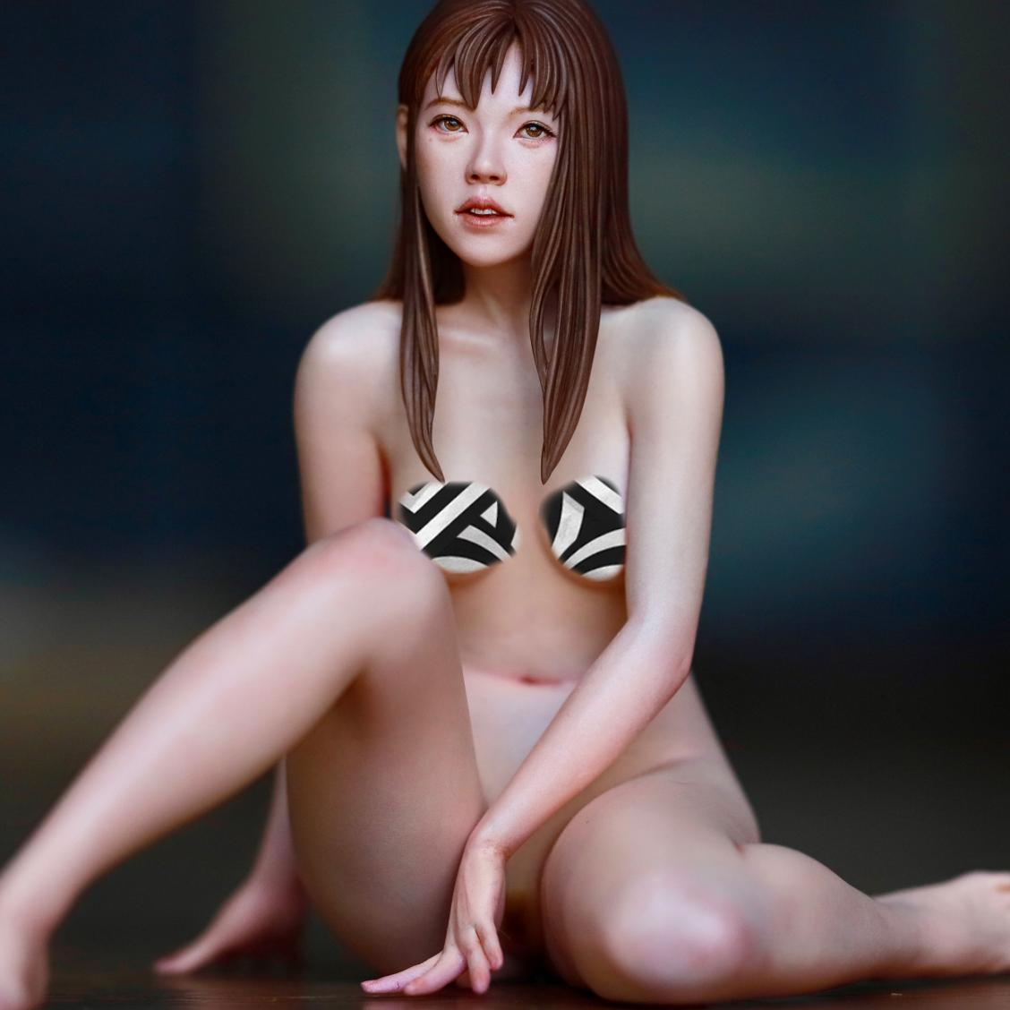 Resin Figure Kit 1/6 HQ06-03 Girl Garage Resin Model Kit