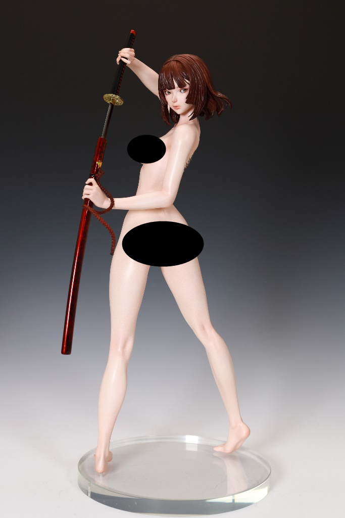 Resin Figure Kit 1/7 Katana Girl Unpainted Kit
