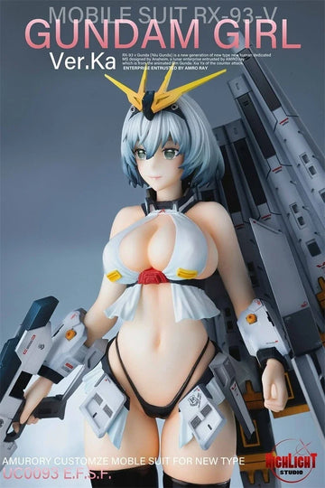Resin Figure Kit Nu Gun Girl Unpainted Garage Resin Kit