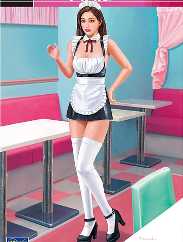 Resin Figure Kit 1/12 Race Girl Unpainted Garage Resin Kit