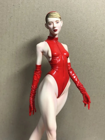 Resin Figure Kit 1/6 Red Girl Unpainted Garage Resin Kit