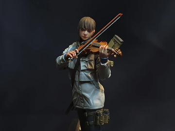 Resin Figure Kit 1/20 Resistance Violinist Unpainted Garage Resin Kit