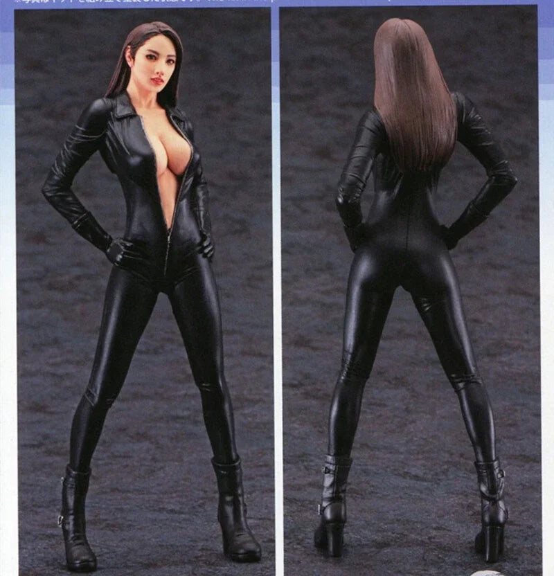 Resin Figure Kit 1/12 Cool Girl Unpainted Garage Resin Kit
