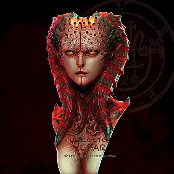 Resin Figure Kit 1/10 Lemegeton Bael Female Bust Unpainted Garage Resin Kit