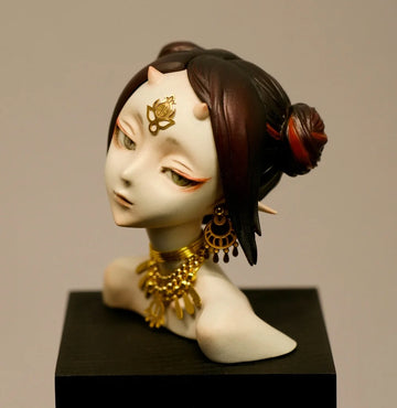 Resin Figure Kit Shuten Doji Resin Bust Garage Resin Model Kit