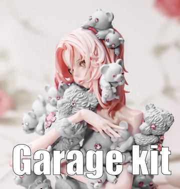 Resin Figure Kit Bear Girl Resin Bust Ver.9 Unpainted Garage Kit