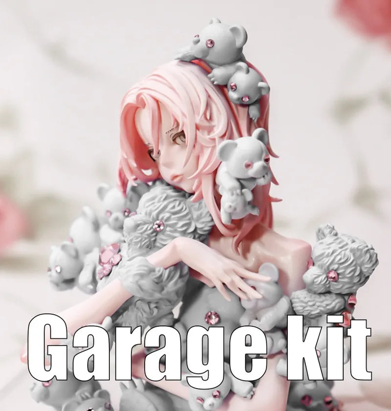 Resin Figure Kit Bear Girl Resin Bust Ver.9 Unpainted Garage Kit