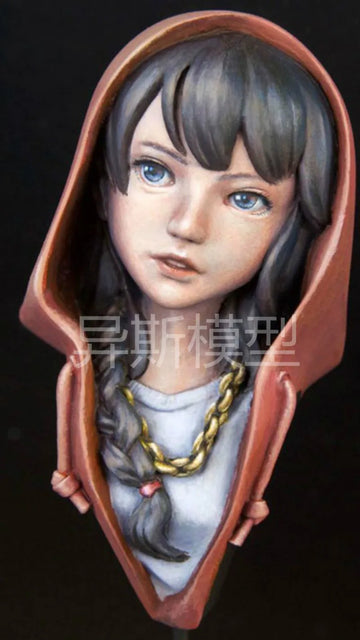 Resin Figure Kit 7cm Girl Bust #1 Unpainted Garage Resin Kit