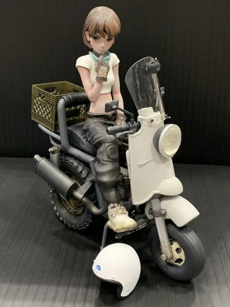 Resin Figure Kit 1/12 JUNK RIDER GIRLUnpainted Garage Resin Kit
