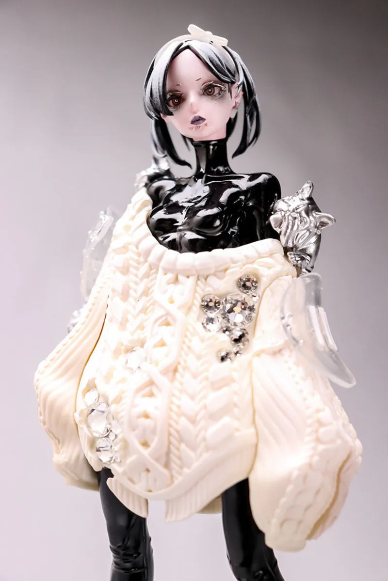 Resin Figure Kit Obstetrician M Sweater Girl Unpainted Garage Resin Kit