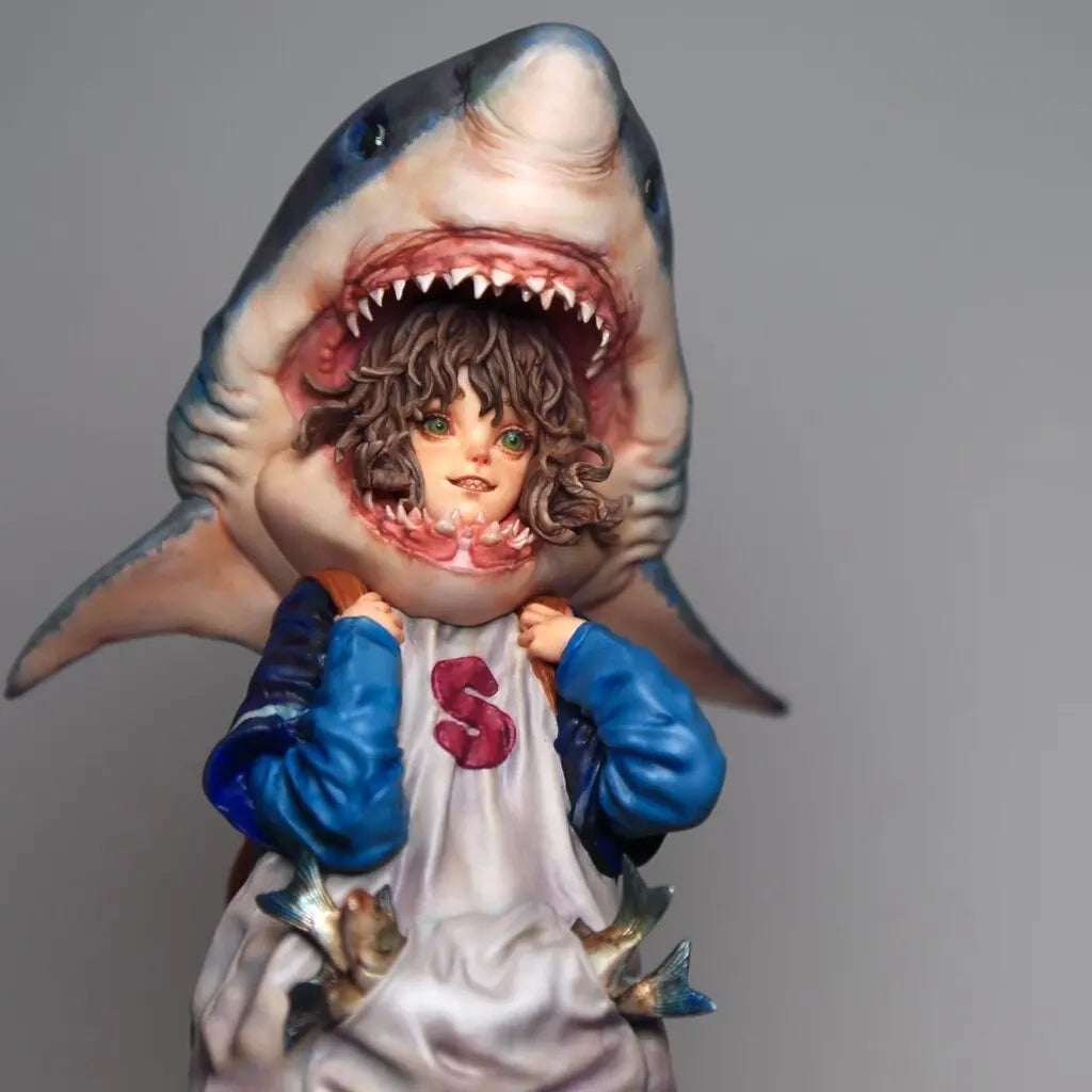 Resin Figure Kit Sharkid Original character Unpainted Garage Resin Kit