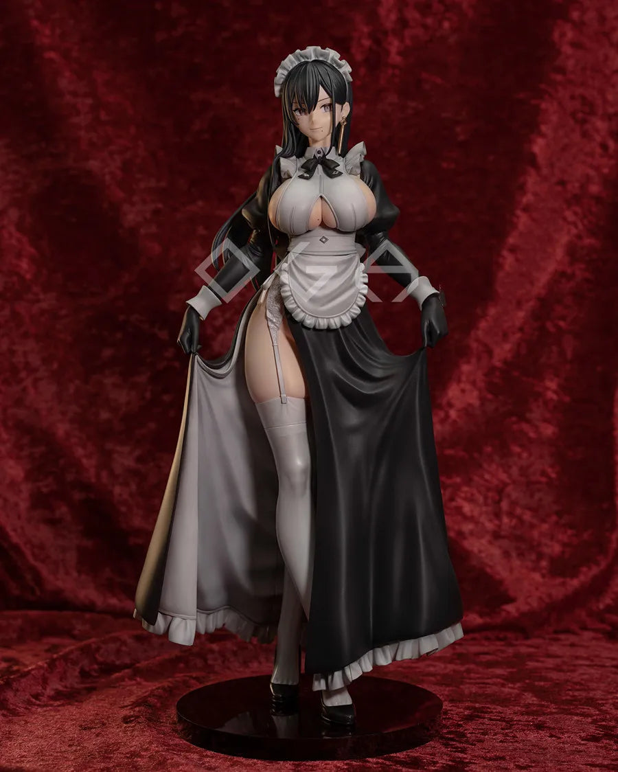 Resin Figure Kit 1/6 Long Maid Original Character Unpainted Garage Resin Kit
