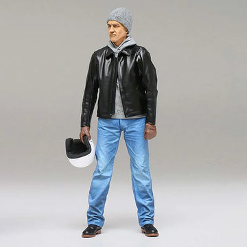 Resin Figure Kit 1/12 Moto Man Unpainted Garage Resin Kit