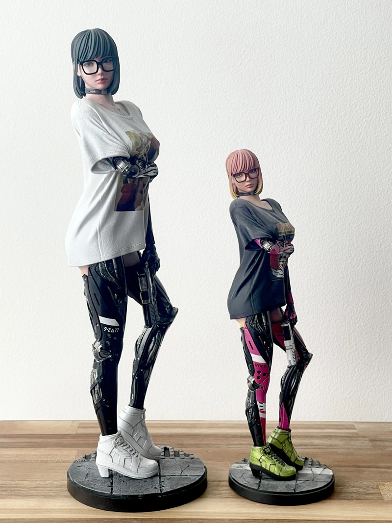 Resin Figure Kit 1/6 Mechanic Girl Garage Resin Model Kit